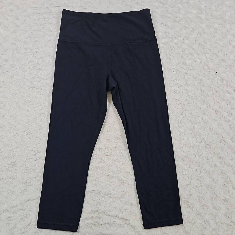 Athleta Blue Elation Capri Womens Small Activewear HIIT Gym Workout Running Yoga